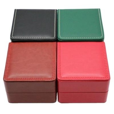 China OEM ODM Top Grade PU Leather Watch Box Gift Box Flip Leather Watch Box for sale