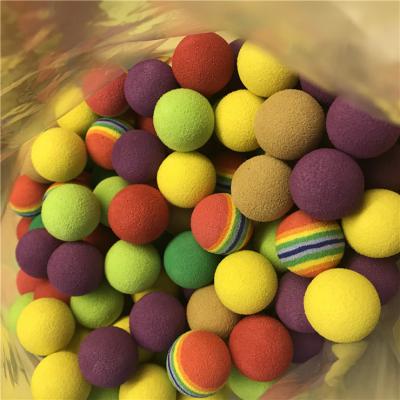 China 22mm Squeezable Soft Lines Colored High-Rebound Foam Ball For Gun Toy for sale