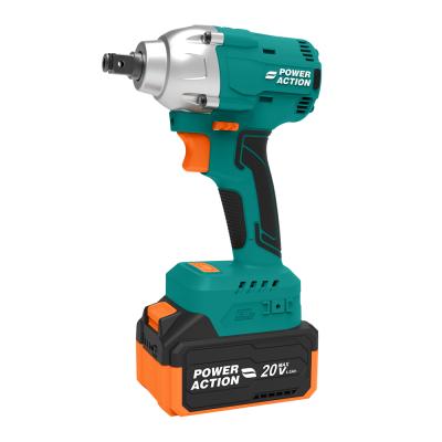 China Power Action Dual Speed ​​20V Brushless Cordless Impact Wrench with 320Nm BIW20 for sale