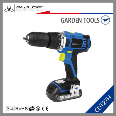 China Wood ; AWLOP steel max power 18v ​​cordless drill/18v cordless drill/cordless impact drill for sale