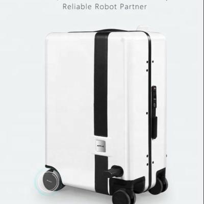 China Hot Selling PC Follow Smart Suitcase Robot Suitcase APP Control Tower Scooter TSA Mobile Fingerprint Lock Luggage for sale