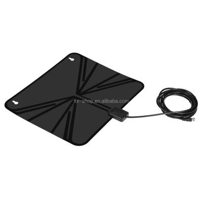 China Latest Design Flat TV Antenna Transparent Digital TV Antenna / HD TV Indoor Antenna With Amplifier OEM for sale