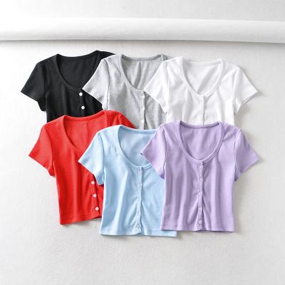 China High Quality QUICK DRY Women's Blouses Beach Ladies Cotton Crop Tops Wholesale for sale