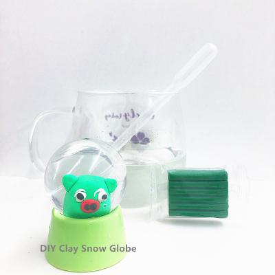 China Europe Super Lightweight Plasticine Modeling Clay Kids Diy Learning Soft Clay Snow Globe Inch Diy for sale