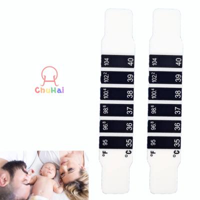 China Stock Adult Baby and Kids Adult Fever 35-40C/95-104F Strips Forehead Thermometer Sticker for sale