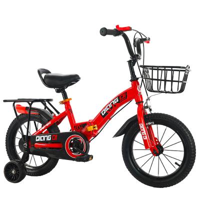 China New 2022 Steel Strong Safety High Quality Folding Measuring Auxiliary 4 Wheels Custom City Kids Mountain Bike for sale