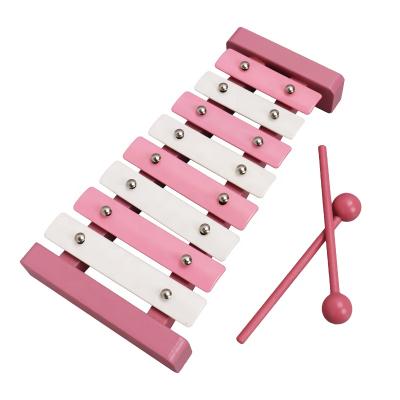 China Colorful Wooden Kids Educational Musical Instrument Xylophone Toys Blow Hand Piano Toy For Sale for sale