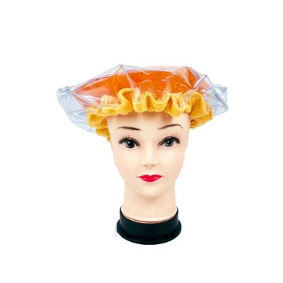 China Luxury Pearlie Hair Cap Natural Hair Care Shower Cap Reusable Deep Gel Pearl Hair Treatment Thermal Heating Cap For Salon for sale