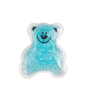 China Cold Pack Reusable Hand Heat Rehabilitation Microwave Gel Bead Pocket Warmer Bear Shaped Bead Heat Portable Warm Cold Packed Package for sale