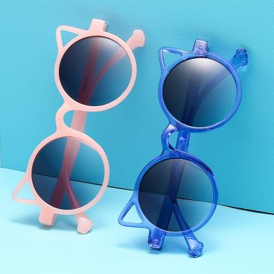 China New Fashion Fashion Cat Eye Sunglasses Cute UV Protection Baby Sunglasses Kids Trend Personality Sunglasses for sale