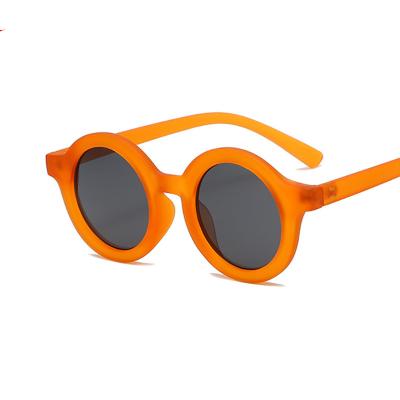 China New fashion children's sunglasses retro anti-ultraviolet children's sunglasses frame fashion round baby sunglasses for sale