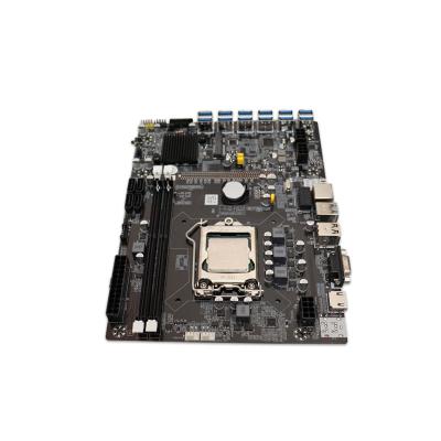 China B75 12USB V1.2 Desktop Motherboard LGA1155 DDR3 B75 12 Graphics Boards With G1620 CPU for sale