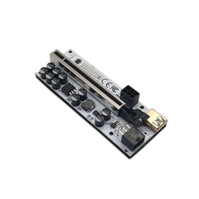 China PCI-E New GPU Riser Pro Riser Card v012 Board 1x Max 16x 10 Capacitors For GPU Riser Led V012 PCIE Riser 012Riser 12 MAX for sale