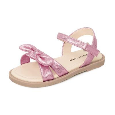 China Summer Breathable Shoes Girls Sandals Shoeslocker Open Toe Elastic Back Strap Sandals For Kids for sale