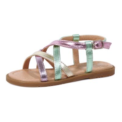 China 2021 New Arrival High Quality Children Kids Flat Girls Buckle Straps Girl Sandals For Kids for sale