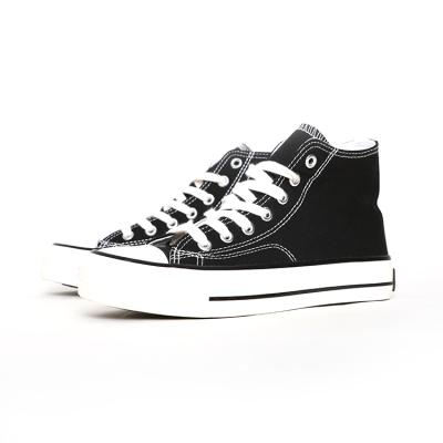 China Fashion Trend Hot Selling Stars White And Black Canvas Shoes For Women for sale