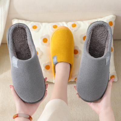 China 2022 Fux Anti-Slip Mens Winter Indoor Fur Slippers For Men for sale