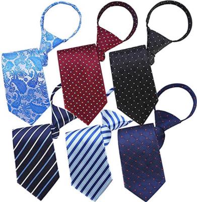 China Wholesale Woven Silk/Polyester/Wool/RPET Custom Design Adjustable Zipper Neck Tie For Men for sale