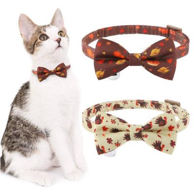 China Hot Selling Personalized Customized Pet Cat Collar Personalized Fashion Cats Collar With Bow Tie for sale