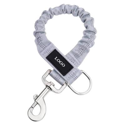 China Wholesale Custom Custom Logo Reflective Strips Nylon Pet Dog Leash With Bungee Shock for sale