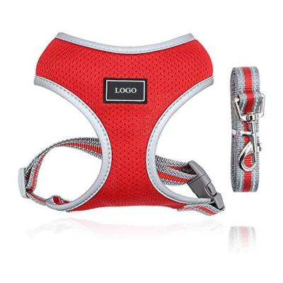 China Custom Logo Lightweight Puppy Dog Harness And Lead Set Nylon Dog OEM For Training for sale