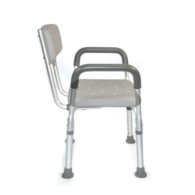 China Aluminum Upgrade High Quality Height Adjustable Shower Bath Chairs For Disabled Showers for sale