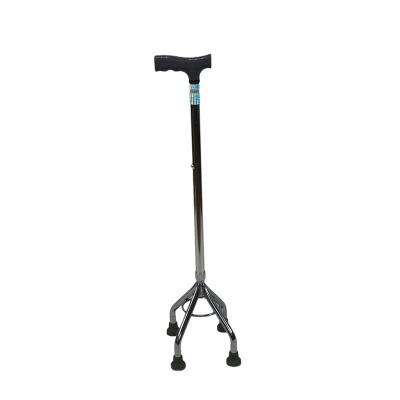 China Aluminum Alloy Anti-Slip Walking Aids For Aged Or Disabled Aluminum, Cane With Four Leg, Quadripod Walking Stick for sale