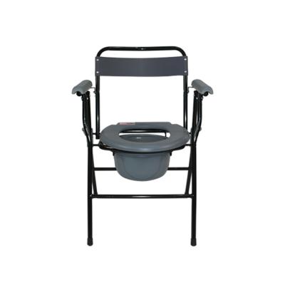 China Professional Steel Commode Wheelchair Bedside Toilet And Shower Chair Bathroom Chair for sale