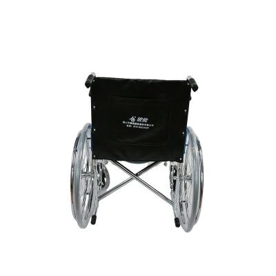 China 2021 new design steel for disabled manual steel commode wheelchair for sale