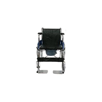 China Low Steel Price For Inpatient Commode Steel Manual Wheelchair for sale