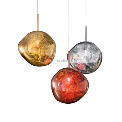 China Residential Hanging Acrylic Lava Glass Pendant Lamp Colorful Designer Indoor Indoor Lights for sale