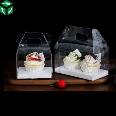 China Recyclable Plastic PET Container Storage Log Cake Packaging Box for sale