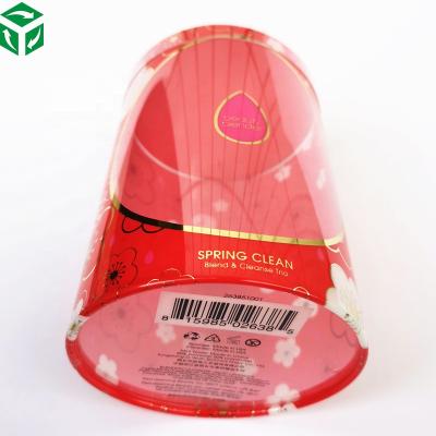 China Recyclable Recyclable RPET Cosmetic Transparent Clear Packaging Plastic Tube With Logo for sale