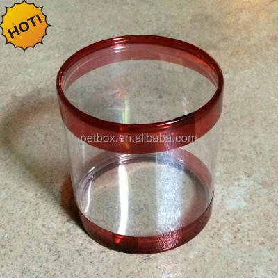 China China Manufacture Recyclable PP PET PVC Transparent Plastic Cylinder Round Clear Plastic Tube Packaging Box for sale