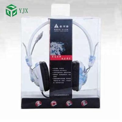 China Recyclable Custom Size Retail Folding Plastic Earphone / Earphone / Blister Headset Packaging Box for sale