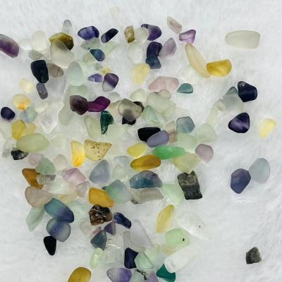 China Wholesale Natural Colorful Fluorite Gravel Healing Stones From China for sale