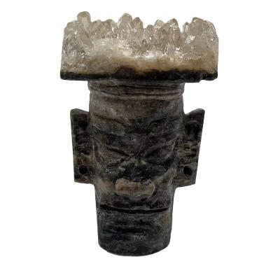 China China Natural Crystal Group Cut Sanxingdui Healing Crystals For Home Decor for sale