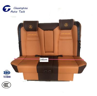 China CTZY033 Modified Leather Auto Adjustable Leather Rear Double Row Seat Power Seat With Massager for sale