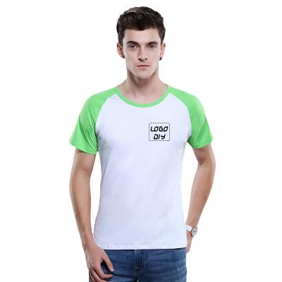 China Anti-Shrink Custom Organic Cotton Men T-shirt Simple Design Thin Soft 100% T-shirt Fabric With Crew Collar for sale