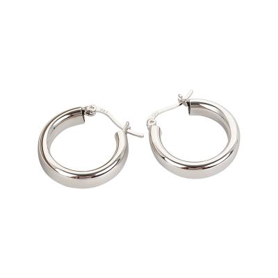 China Tasty Lead Free Nickel Free Gold Plated Huggie Circle Earrings Chunky Hoop Earings Women Fashion Hypoallergenic Jewelry for sale