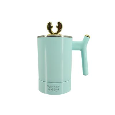 China Sustainable 400ml Mini Stainless Steel Keep Warm Electric Heating Mug With Antler Shape for sale