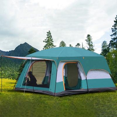 China Extended type tmwo two room one hall outdoor mobile camping tent thickened rain proof luxury tent for sale