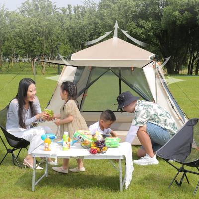 China Camouflage/Field Game Tamuwo Rain Proof 5-8 Person Family Tent Outdoor Sunscreen Quick Open Automatic Tent for sale