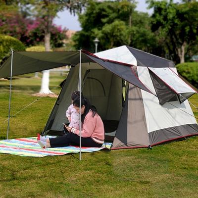 China Camouflage / Field Game Tamuwo Thickened Waterproof Double-Layer Tent Aluminum Alloy Outdoor Automatic Tent for sale