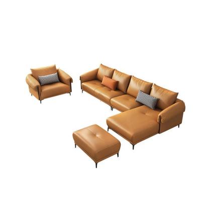 China Extended Sale of Sofa Design Whit 2021 China New Products 2021 New Products Best Design Import Leather L-Shaped Corner Sofa Extended Sale for sale