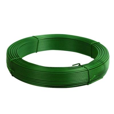 China Hot Selling Colorful Architecture Wire PVC Coated 3.2mm PVC Coated Iron Wire Binding Wire for sale