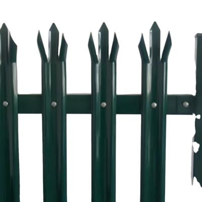 China Easily Assembled Hot Sale China Supplier haiao Galvanized W Profile Wrought Iron Picket Palisade Fencing For Gate Factory for sale