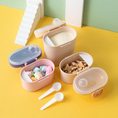 China Portable Baby Nitrosamine Crown Free Milk Powder Box Large Capacity Snack Storage Jar Rice Powder Box Boxes for sale