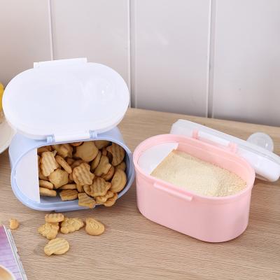 China Portable Storage Container Plastic Free Baby Milk Powder Container Baby Milk Powder Dispenser Box Travel for sale