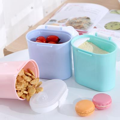 China Free Nitrosamine Formula Containers for Baby Milk Powder Travel Portable Storage Box Baby Sealed Box Milk Container Portable Milk Powder for sale